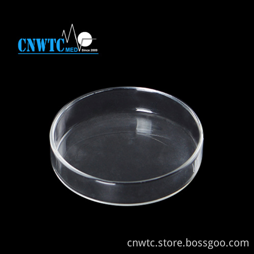 Disposable Glass Petri Dish | 100mm Round Petri Dish: Lab Equipment for Scientific Research and Education